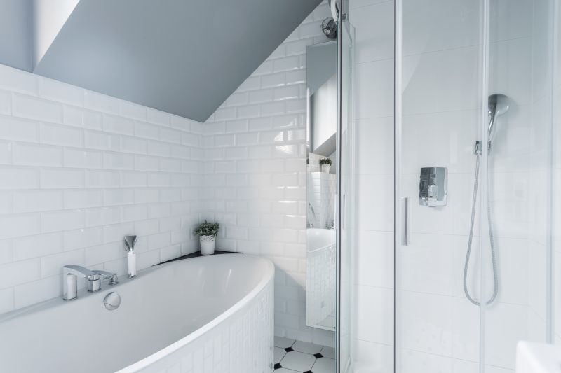 Tile Accents in Shower